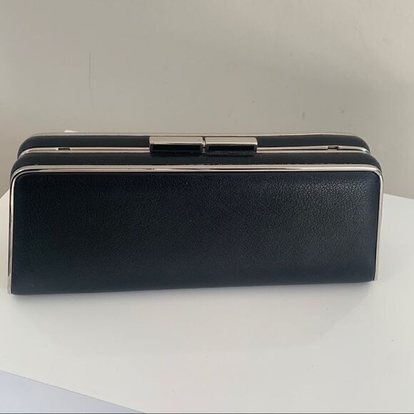 Tiffany & Co. Leather Sabrina Frame Clutch - Black - Picture 7 of 15